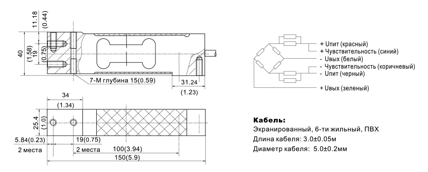 Размеры Zemic L6N